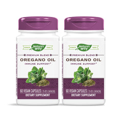 Nature's Way oregano oil bottle with standardized extract for potential immune support