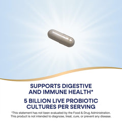 Nature's Way Primadophilus Reuteri ingredients with plant-derived prebiotic fiber.