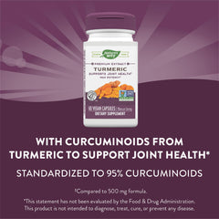 Nature's Way Turmeric Max Potency ingredients overview turmeric extract