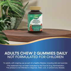 Nature's Way Weight Manager Gummy Chromax with B6 and B12 for energy metabolism.