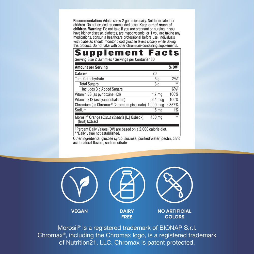 Nature's Way Weight Manager Gummy Morosil image shows clinically studied extract.