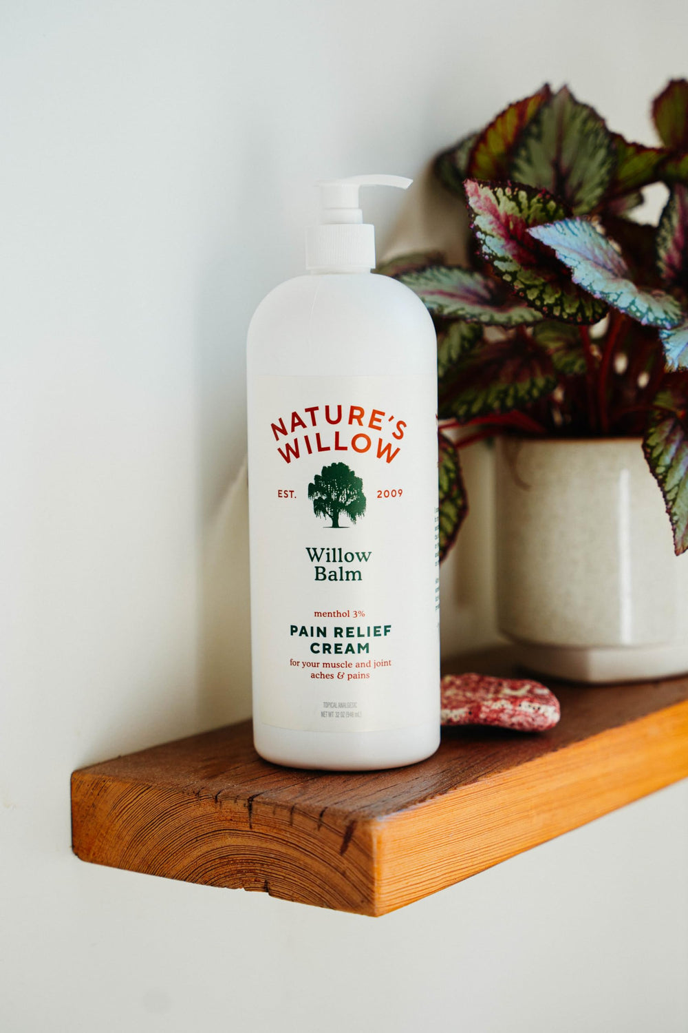 Nature's Willow Willow Balm non-greasy, fast-absorbing texture for quick relief.