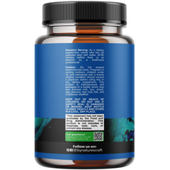 Natures Craft glutathione-milk-thistle capsules close-up for daily immune and detox-friendly routine.
