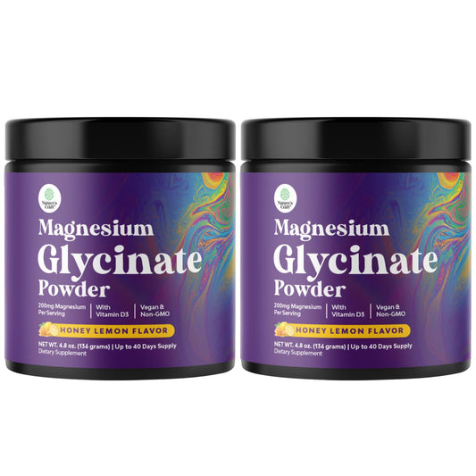 Natures Craft high absorption magnesium glycinate powder bottle for daily use