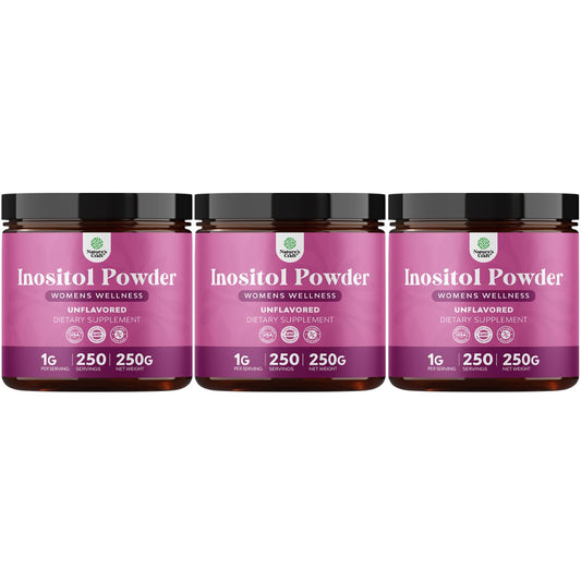 Natures Craft Premium Inositol Powder bottle front for gentle fertility support