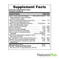 NaturesPlus AgeLoss Hair Support label detail shows ingredients and instructions.