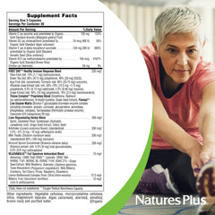 NaturesPlus AgeLoss milk thistle ingredient bottle highlights traditional herbal blend.