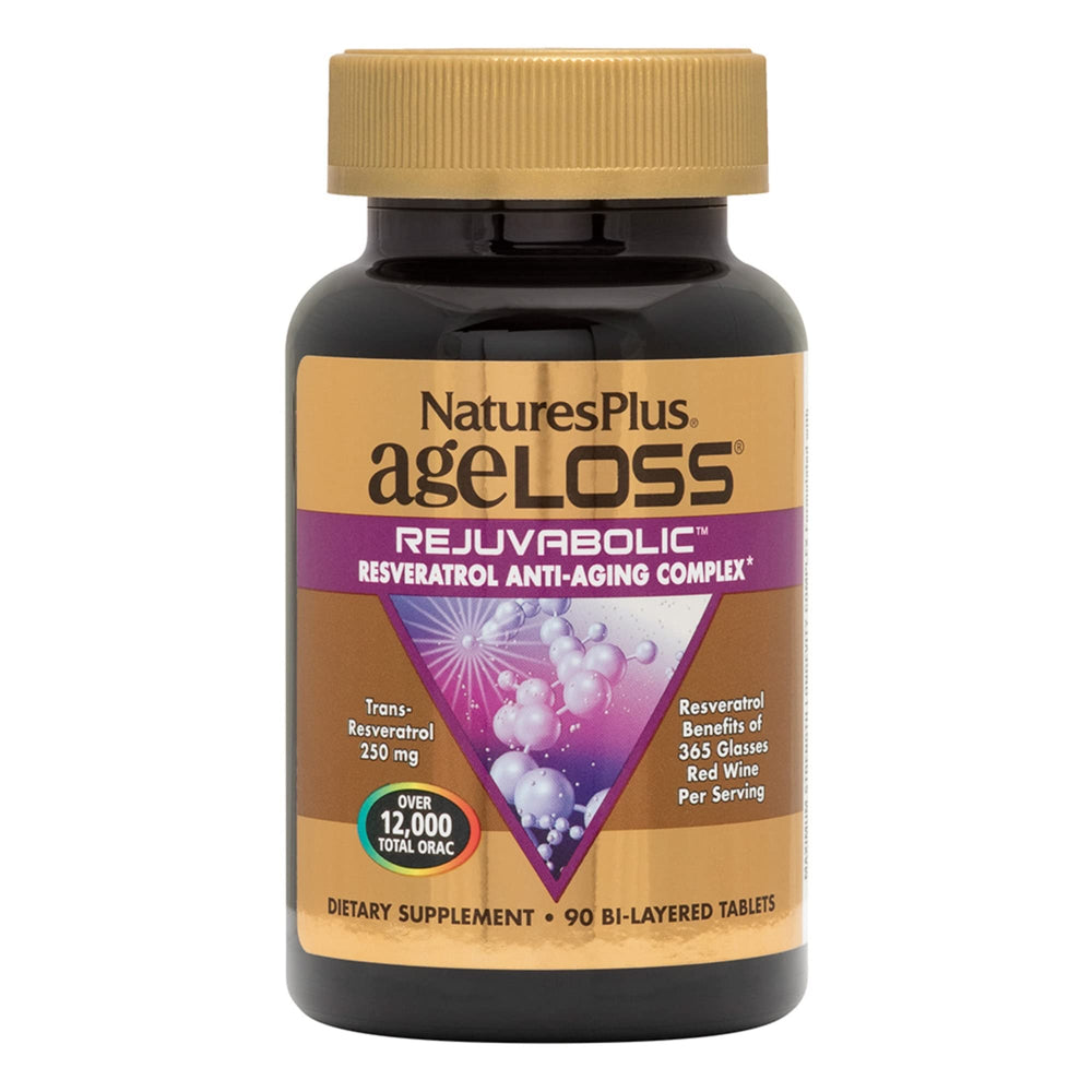 NaturesPlus AgeLoss REJUVABOLIC bottle front for daily vitality support
