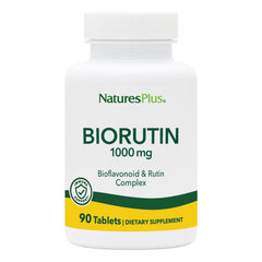 NaturesPlus Biorutin bottle front displaying 1000 mg dose for vascular support.