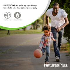 Pouring Bone Power softgels into a glass for easy daily intake