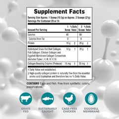 Two-pack of NaturesPlus Collagen Peptides for up to 56 servings.