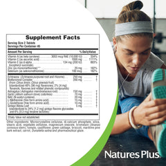 NaturesPlus Commando 2000-90 gluten-free, vegetarian label communicates clean nutrition.