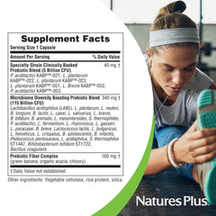 Nature's Plus GI Natural Probiotic Mega close-up reveals capsule texture and quality manufacturing