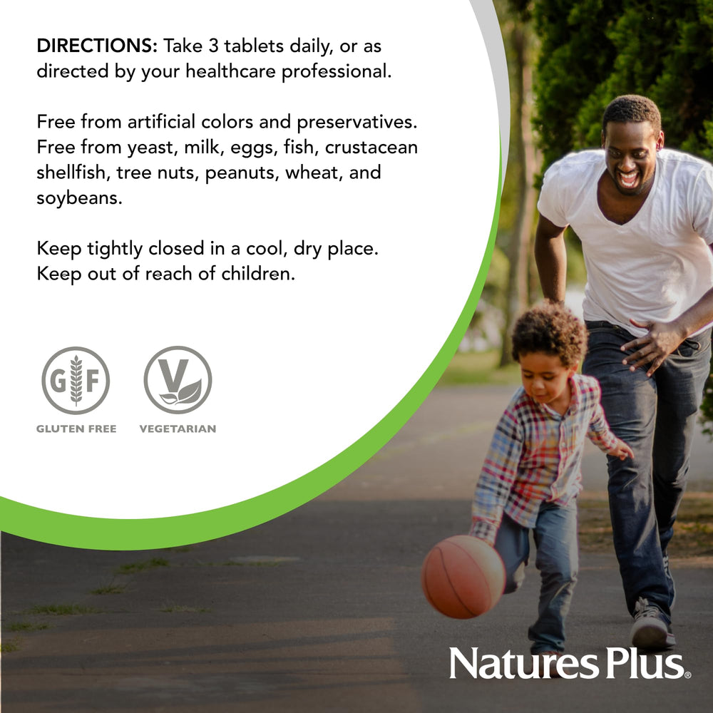 NaturesPlus GI Natural 90-tablet pack showcases convenient daily servings