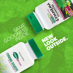 Close-up of Gymnema Sylvestre capsules highlighting 300 mg potency