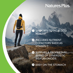 NaturesPlus Hema-Plex Iron packaging highlighting vegan and gluten-free formula