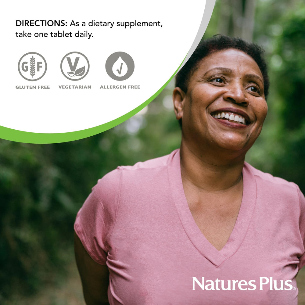 NaturesPlus Herbal Actives Black Cohosh scene suggests daily wellness ritual