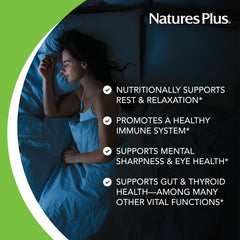 NaturesPlus Melatonin Spray label emphasizes ingredients and gluten-free vegetarian formula.