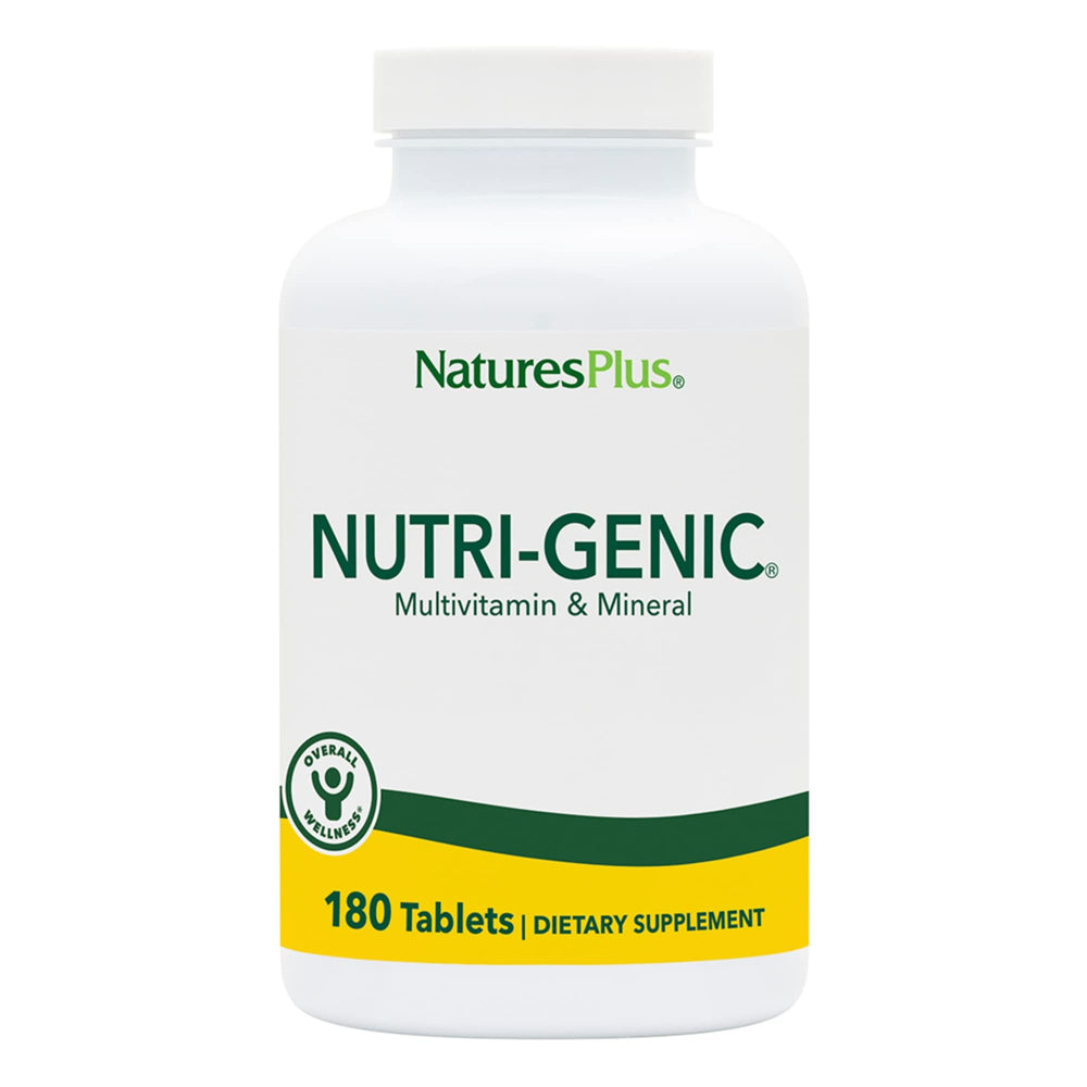 Nature's Plus Nutri-Genic bottle front—daily hypoallergenic multivitamin option