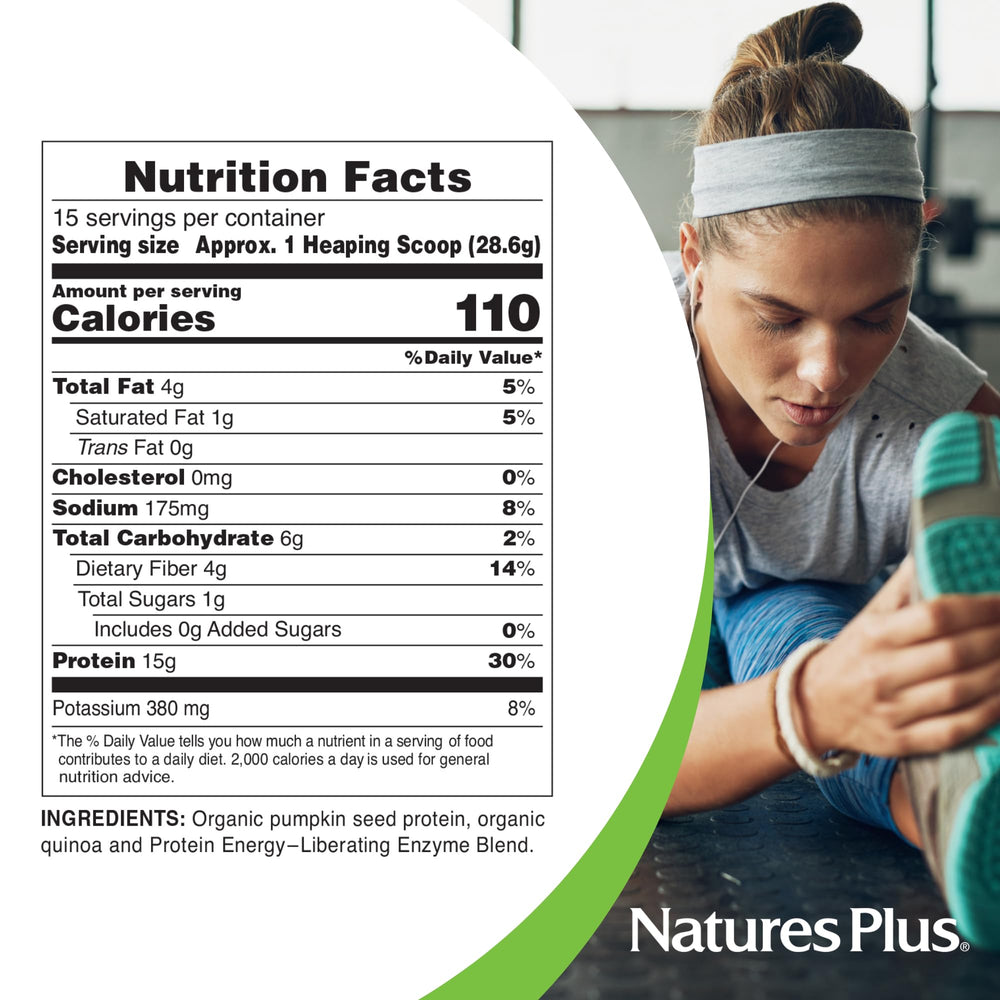 Close-up of quinoa-containing blend highlighting energy-supporting ingredients.