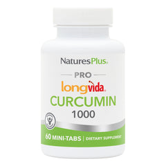 NaturesPlus PRO Longvida Curcumin bottle front for everyday wellness.