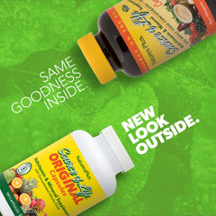 NaturesPlus Source of Life bottle back label detailing nutrients for daily vitality.