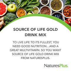 Glass of tropical drink from Source of Life GOLD looks refreshing and tasty.