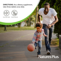 NaturesPlus Source of Life ingredients compressed pack symbolizing whole-food concentrate benefits