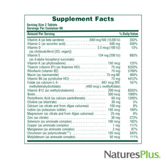 NaturesPlus Source of Life Men label detail references key ingredients like Rhodiola and Lycopene.