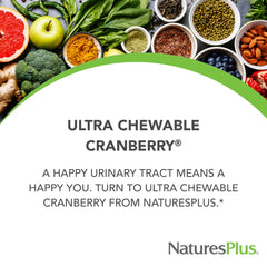 NaturesPlus Ultra Cranberry bottle front with vegan, gluten-free formula