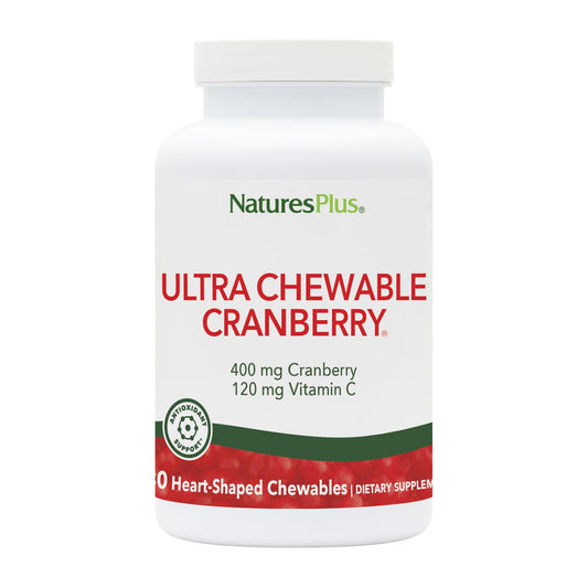 NaturesPlus Ultra Cranberry heart-shaped tablet for daily urinary support