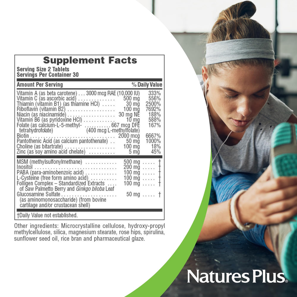 NaturesPlus Ultra Hair Plus packaging on shelf communicates quality
