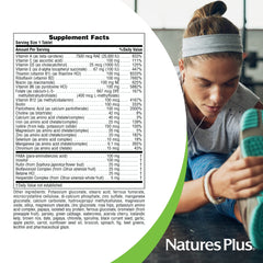 NaturesPlus Ultra II Daily sustained-release graphic illustrates gradual nutrient release.