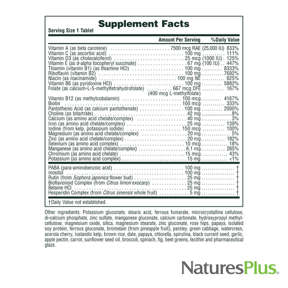 Sustained-release graphic for NaturesPlus Ultra II Daily nutrients