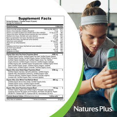 Ultra Juice Green Drink label highlights organic and non GMO claims