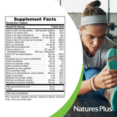 Graphic of Ultra One Daily Iron Free ingredients showing a clean, allergen-free profile.