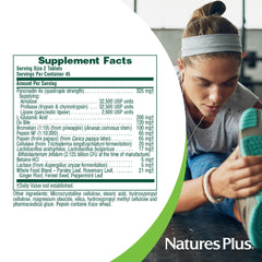 Nature'sPlus Ultra-Zyme packaging emphasizing purity and allergen-free formula.