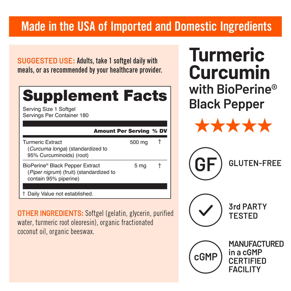 NatureWise BioPerine black pepper extract for enhanced absorption.