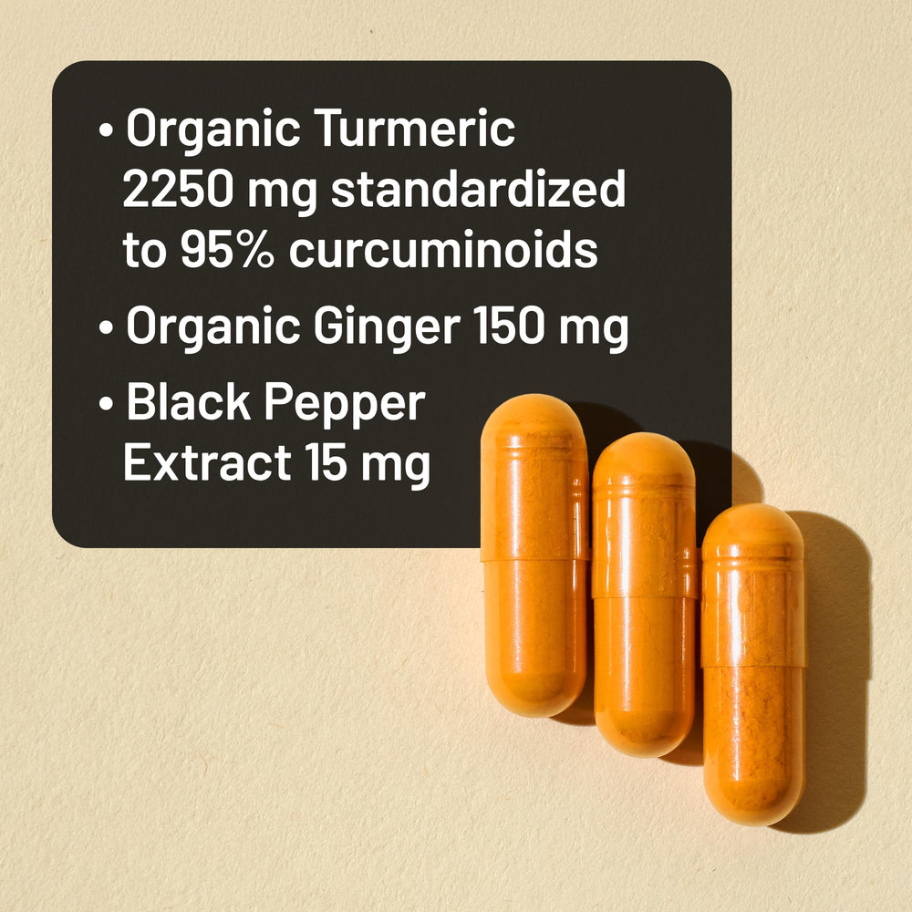 NatureWise label close-up communicates 95% curcuminoids and non-GMO formula.