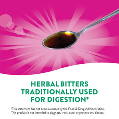 Nature Works Swedish Bitters label closeup highlighting traditional European formula