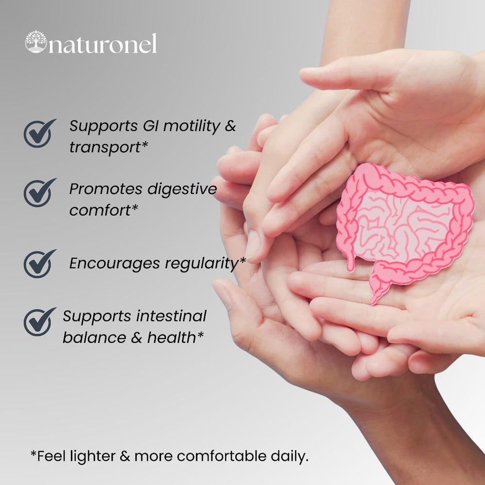 Naturonel Motility Activator Core Natural Digestive Formula label highlights natural ingredients.
