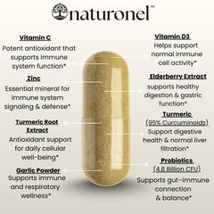 Naturonel Viracid Complete elderberry ingredient closeup suggests berry derived support