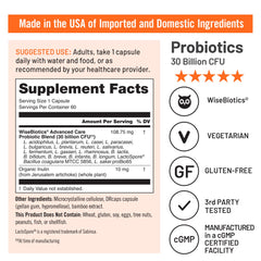 Third‑party testing badge on NatureWise Max Probiotics packaging