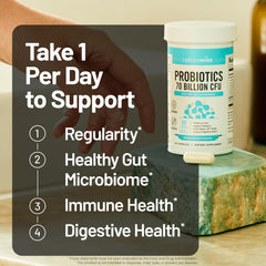 NatureWise Probiotics bottle pour for a simple daily routine