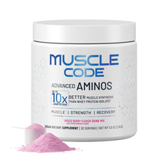 NAUTILUS Muscle Code essential amino bottle showing premium packaging for athletes seeking fast recovery
