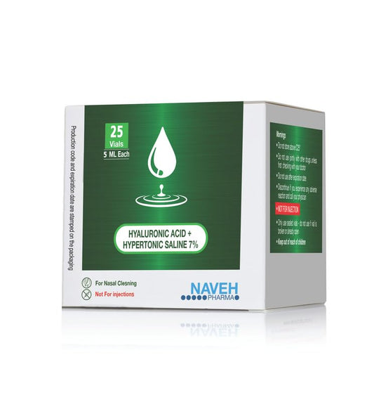 NAVEH PHARMA Nebuliz ampoules close-up for precise, ready-to-use dosing.
