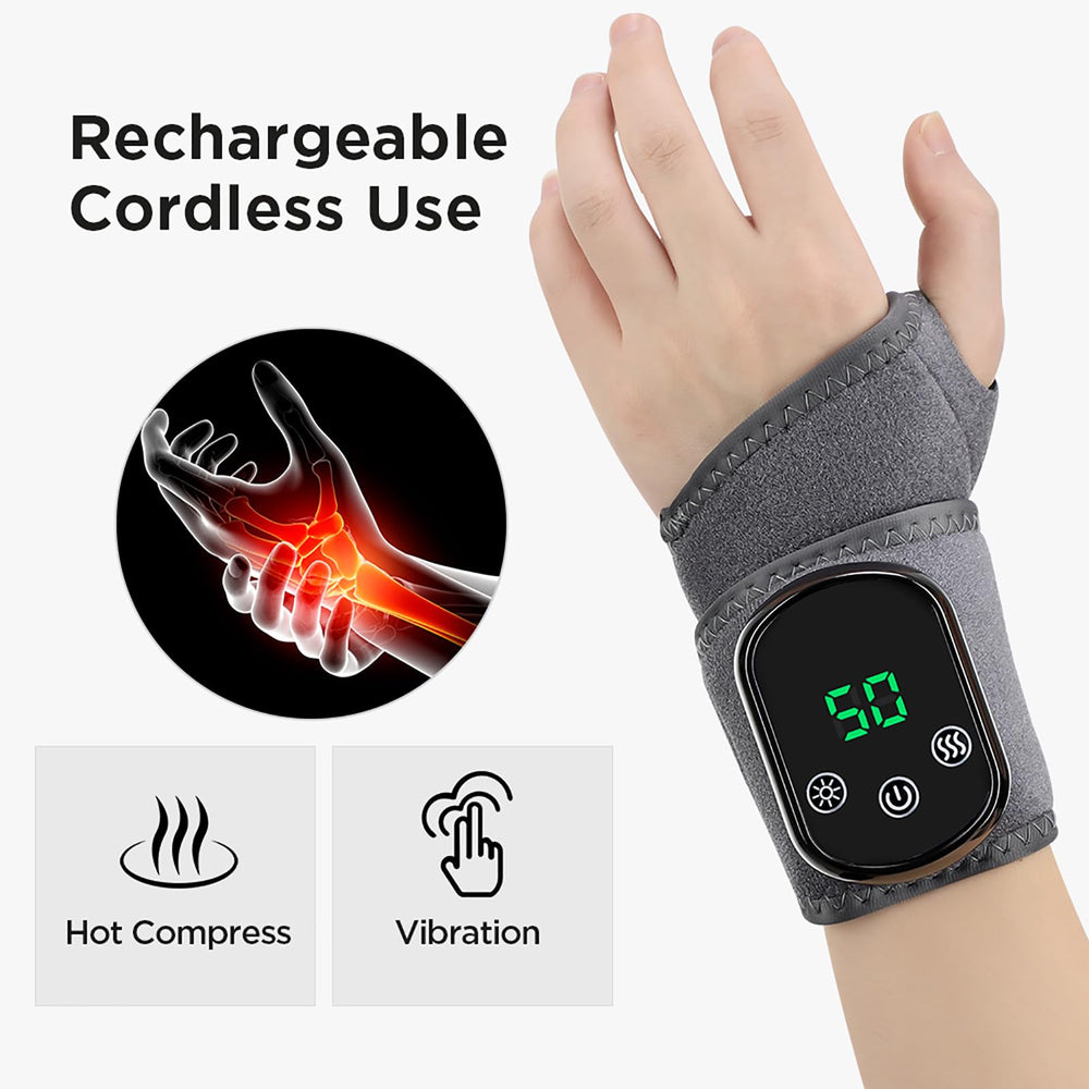 Naxir Hand Revive Massager heat levels display showing customizable warmth