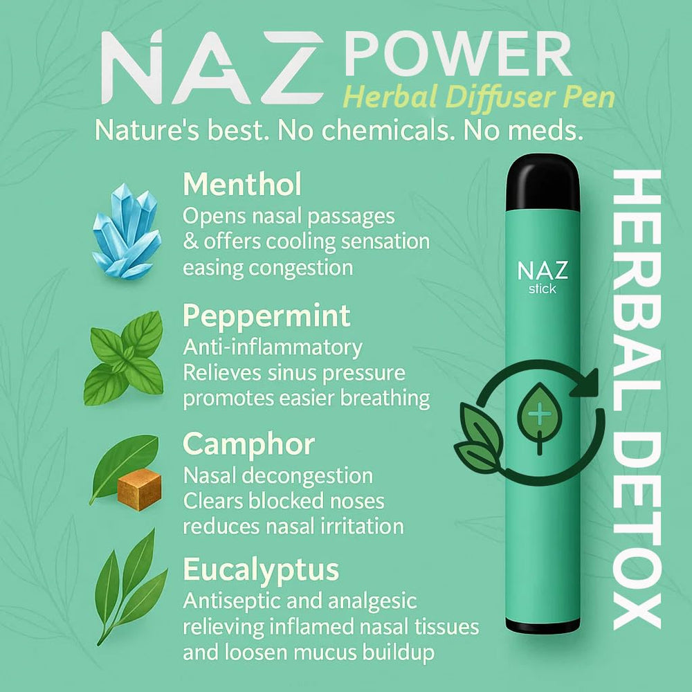 Naz Compact Portable Diffuser Pen fits in pocket or bag