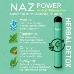 Naz Compact Portable Diffuser Pen fits in pocket or bag