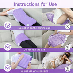 NBKLS heating pad 12x24 inch size covers large areas.